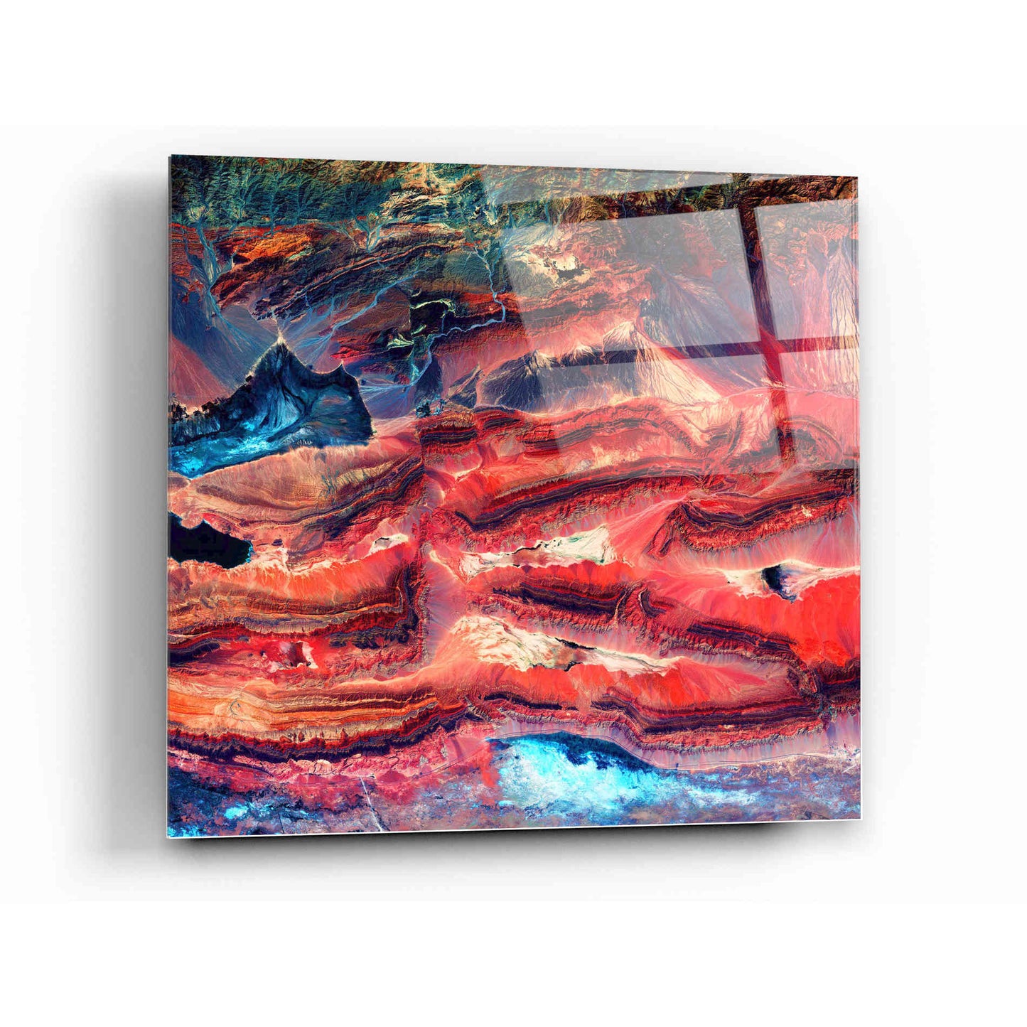 Epic Art 'Earth As Art: Faults' Acrylic Glass Wall Art,12x12