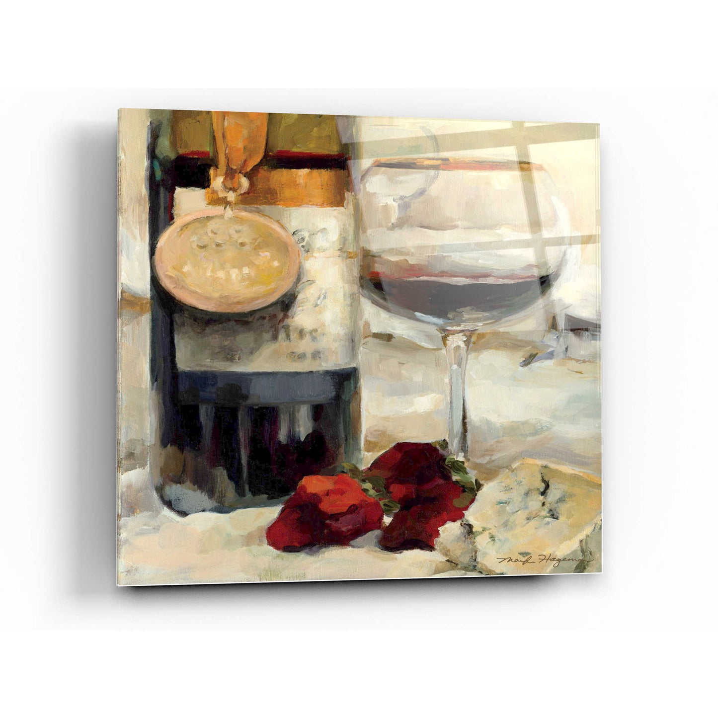 Epic Art 'Award Winning Wine II' by Marilyn Hageman, Acrylic Glass Wall Art,12x12