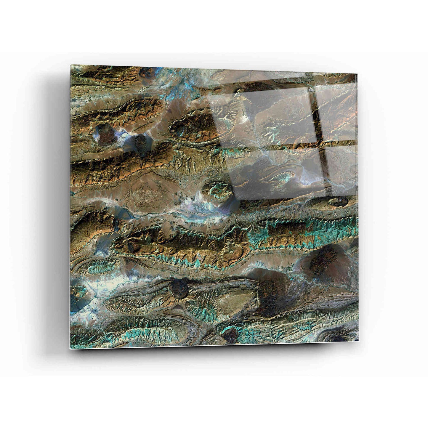 Epic Art 'Earth As Art: Salt Glaciers' Acrylic Glass Wall Art,12x12