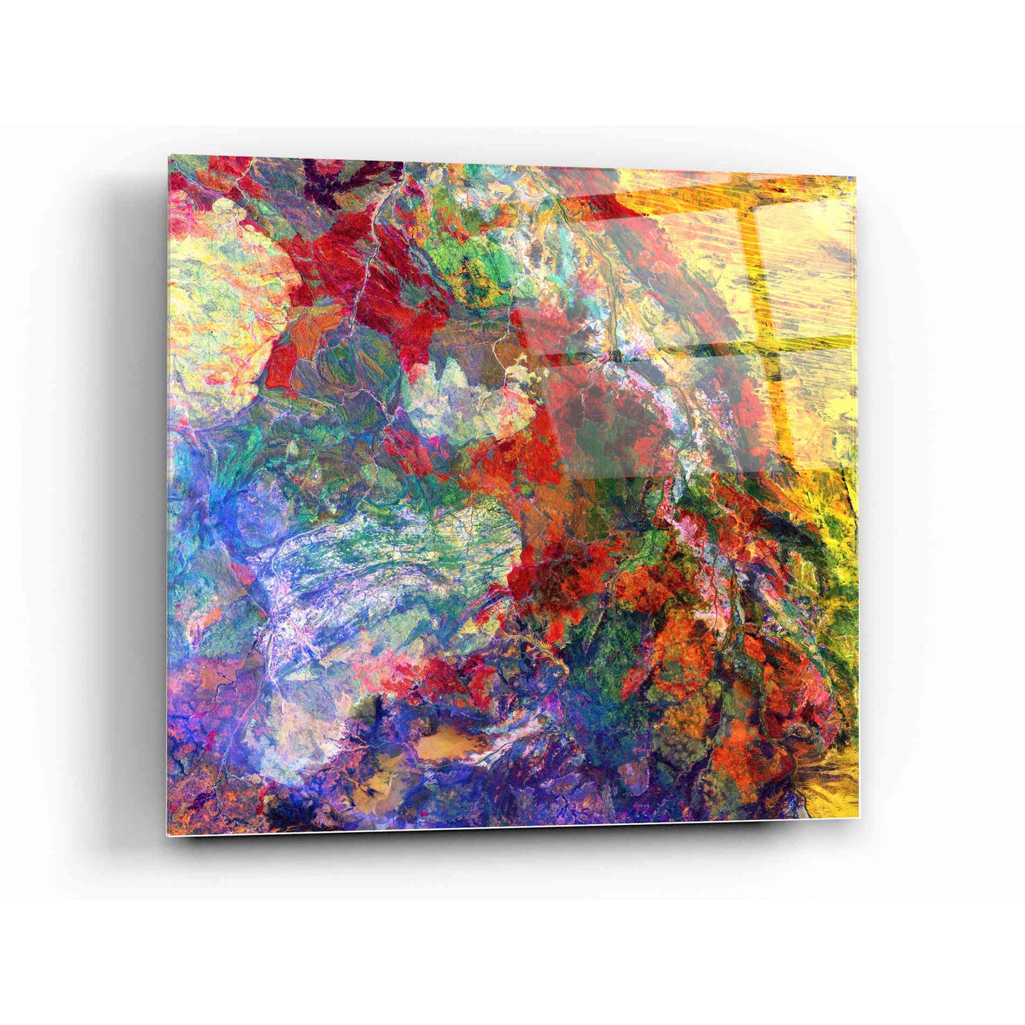 Epic Art 'Earth As Art: Melted Colors' Acrylic Glass Wall Art,12x12