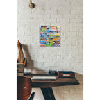 Epic Art 'Metro Mix 33 II' by Erin Ashley Acrylic Glass Wall Art,12x12
