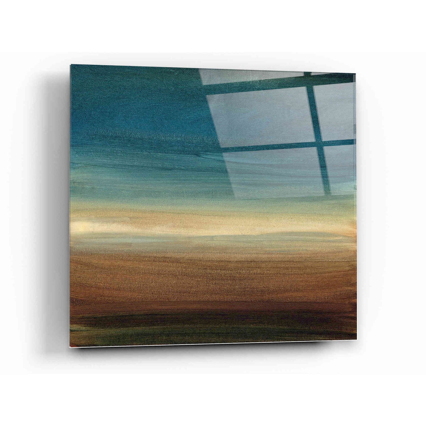 Epic Art 'Abstract Horizon IV' by Ethan Harper Acrylic Glass Wall Art,12x12
