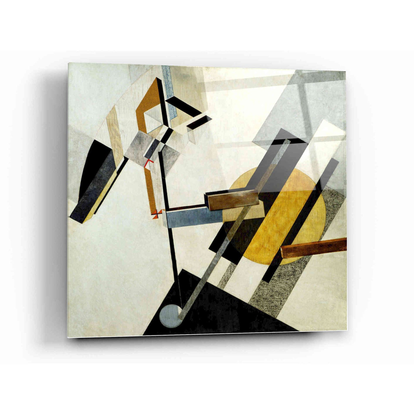 Epic Art 'Proun 19D' by El Lissitzky Acrylic Glass Wall Art,12x12