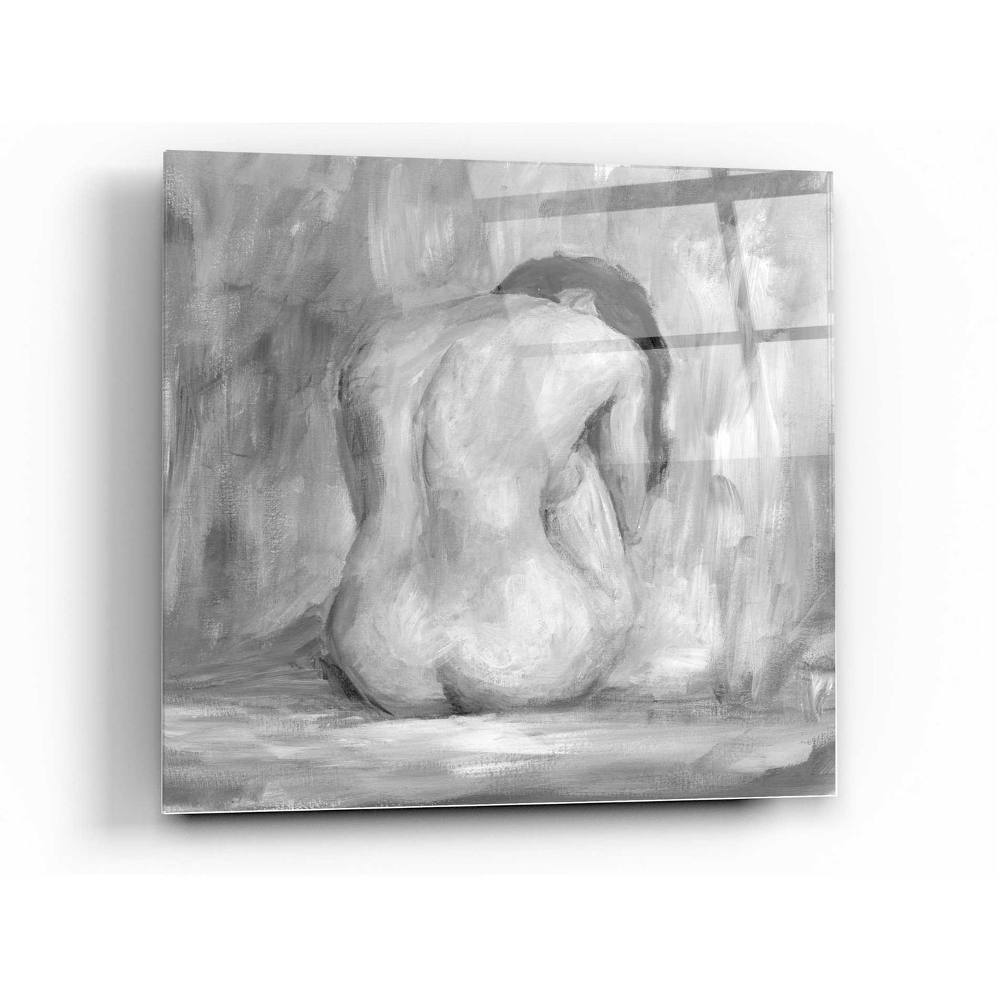 Epic Art 'Figure in Black & White II' by Ethan Harper Acrylic Glass Wall Art,12x12