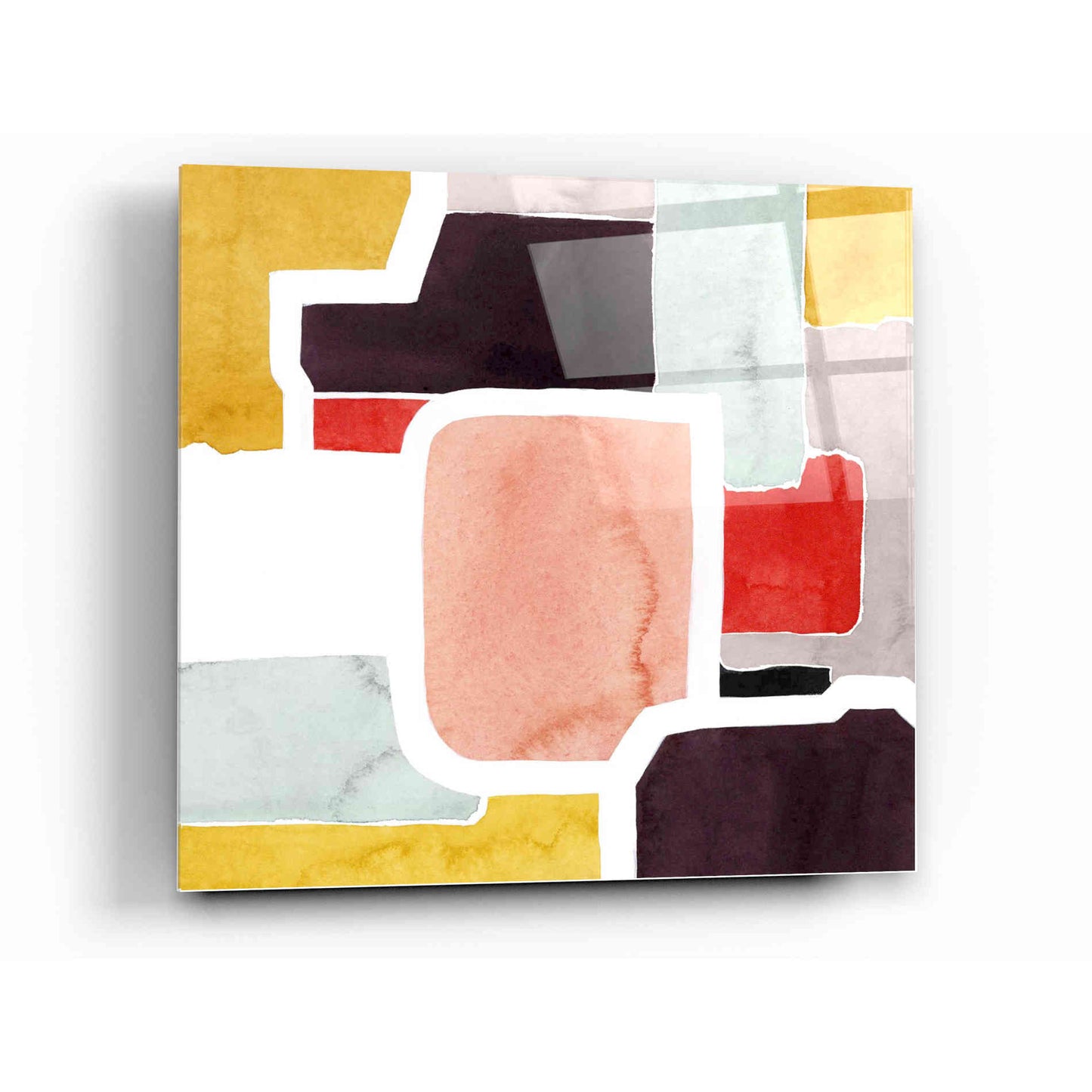 Epic Art 'Color Blocking II' by Grace Popp Acrylic Glass Wall Art,12x12