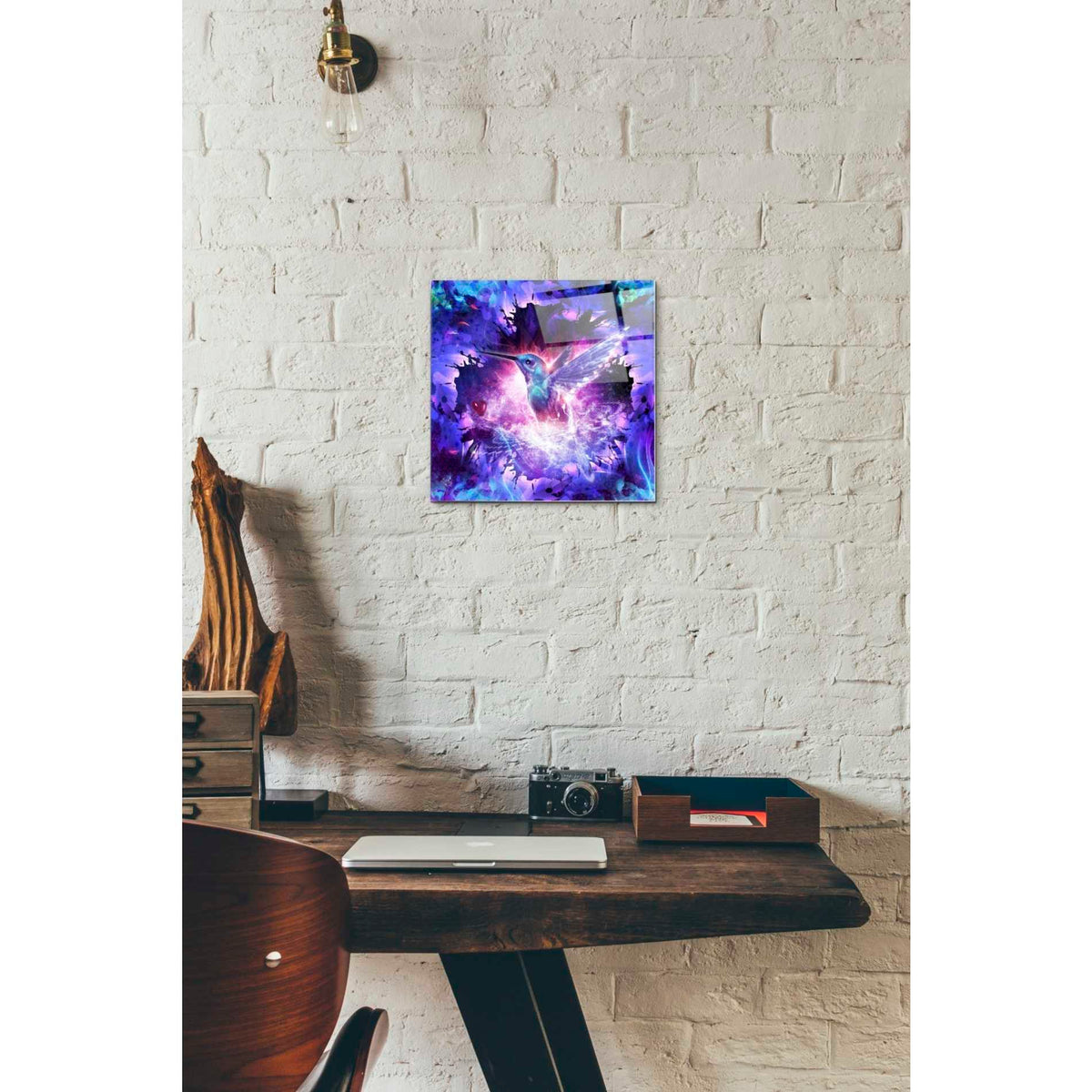 Epic Art "Hummingbird Love" by Cameron Gray, Acrylic Glass Wall Art,12x12