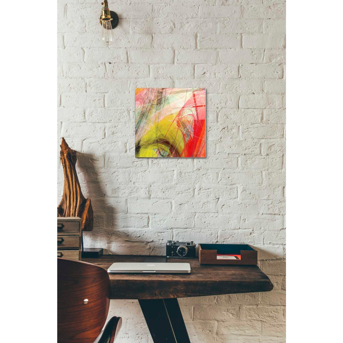 Epic Art 'String Tile I' by James Burghardt, Acrylic Glass Wall Art,12x12