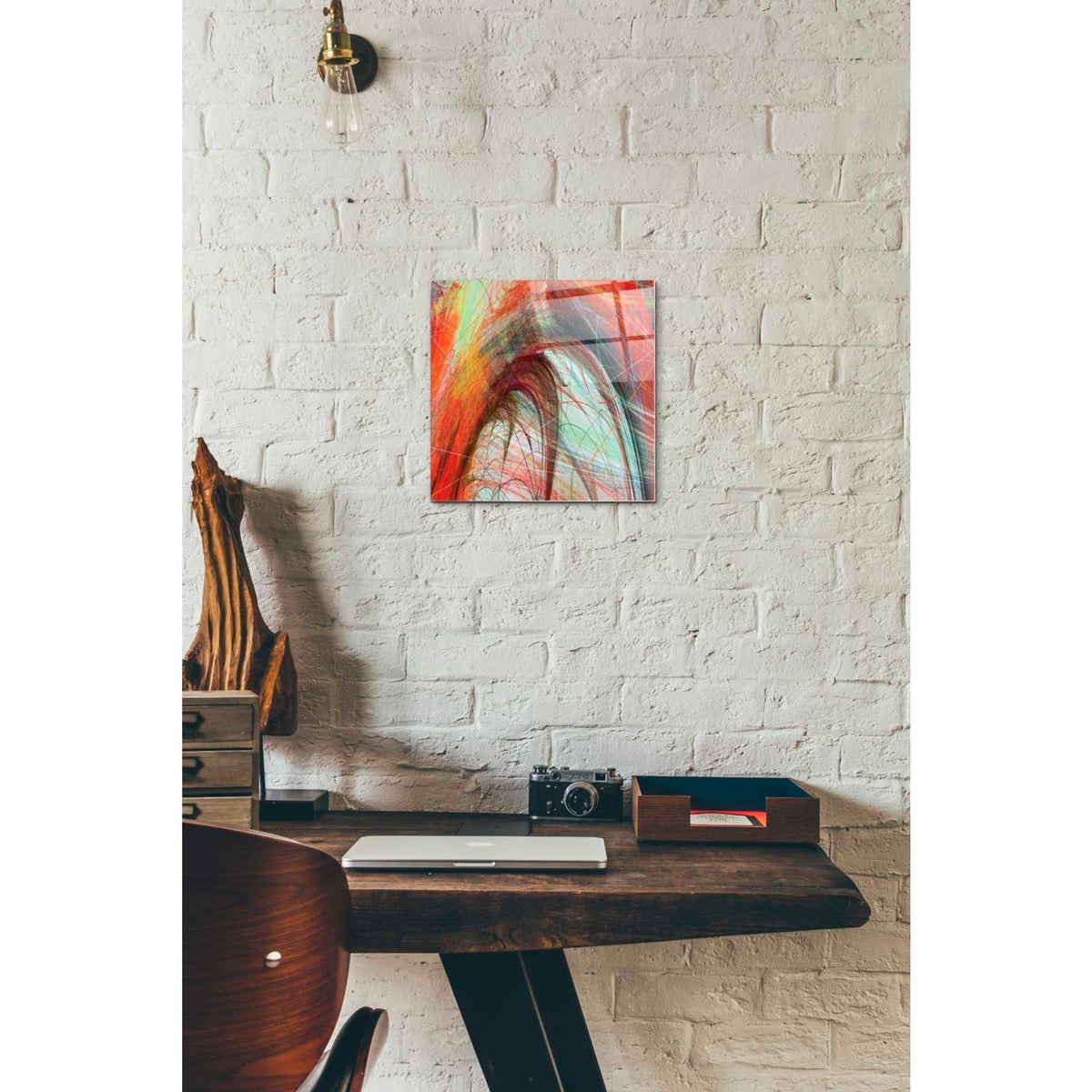 Epic Art 'String Tile II' by James Burghardt, Acrylic Glass Wall Art,12x12