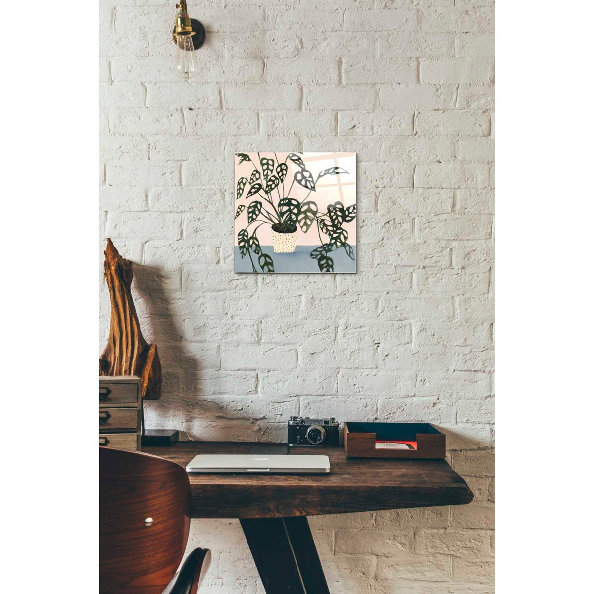 Epic Art 'Houseplant I' by Victoria Borges Acrylic Glass Wall Art,12x12