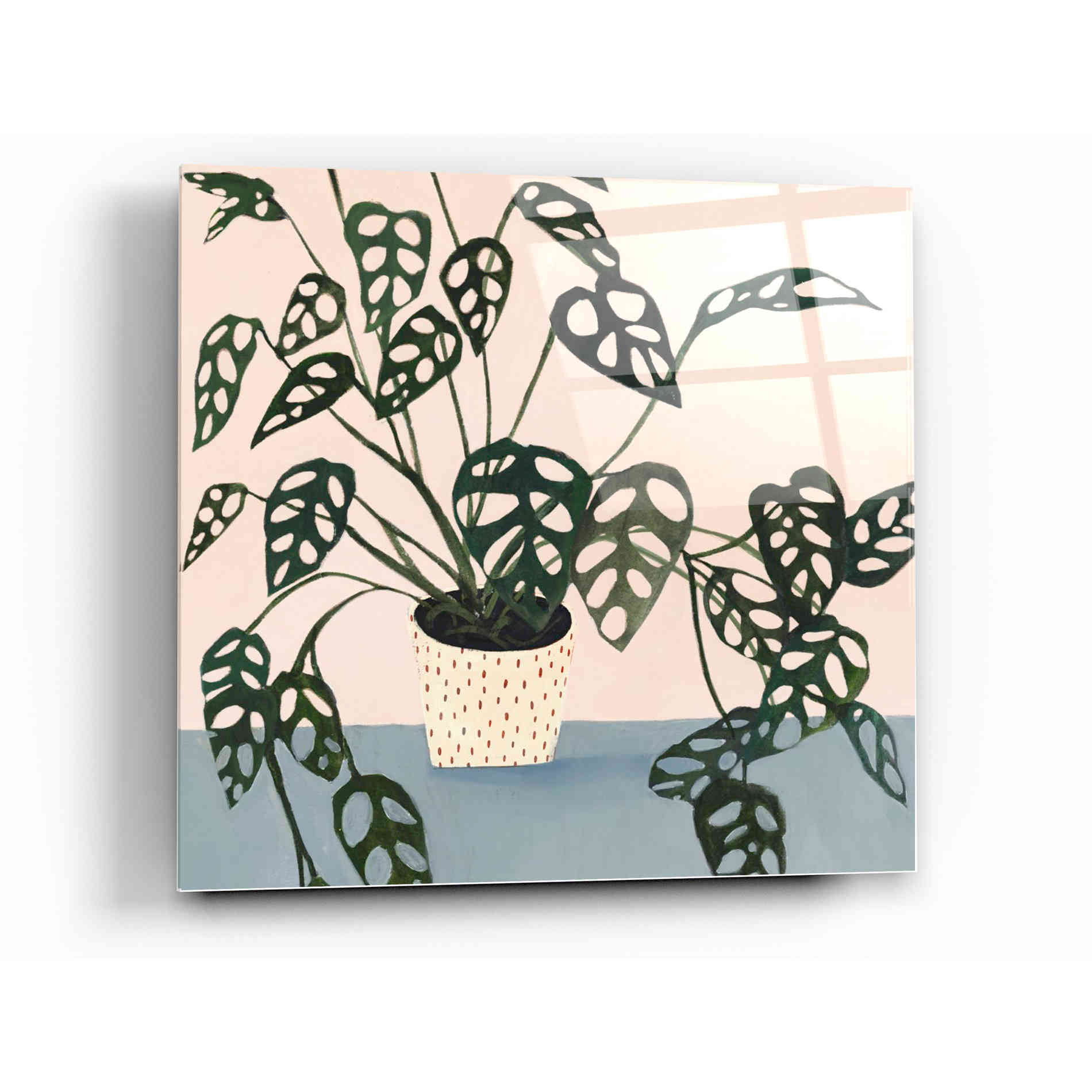 Epic Art 'Houseplant I' by Victoria Borges Acrylic Glass Wall Art,12x12