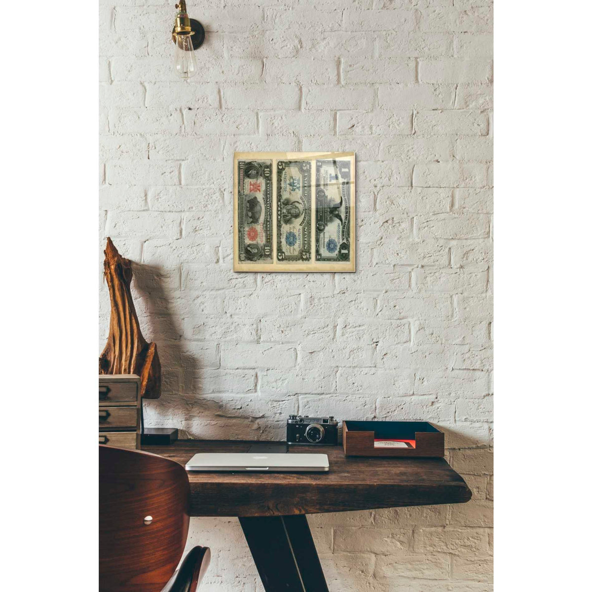 Epic Art 'Antique Currency VI' by Vision Studio Acrylic Glass Wall Art,12x12