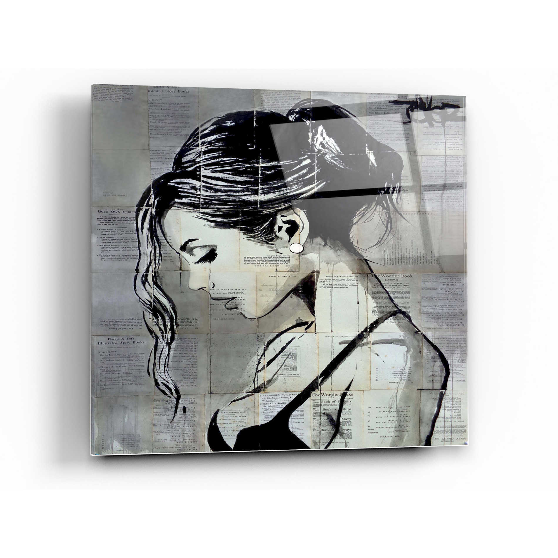 Epic Art 'Being' by Loui Jover, Acrylic Glass Wall Art,12x12