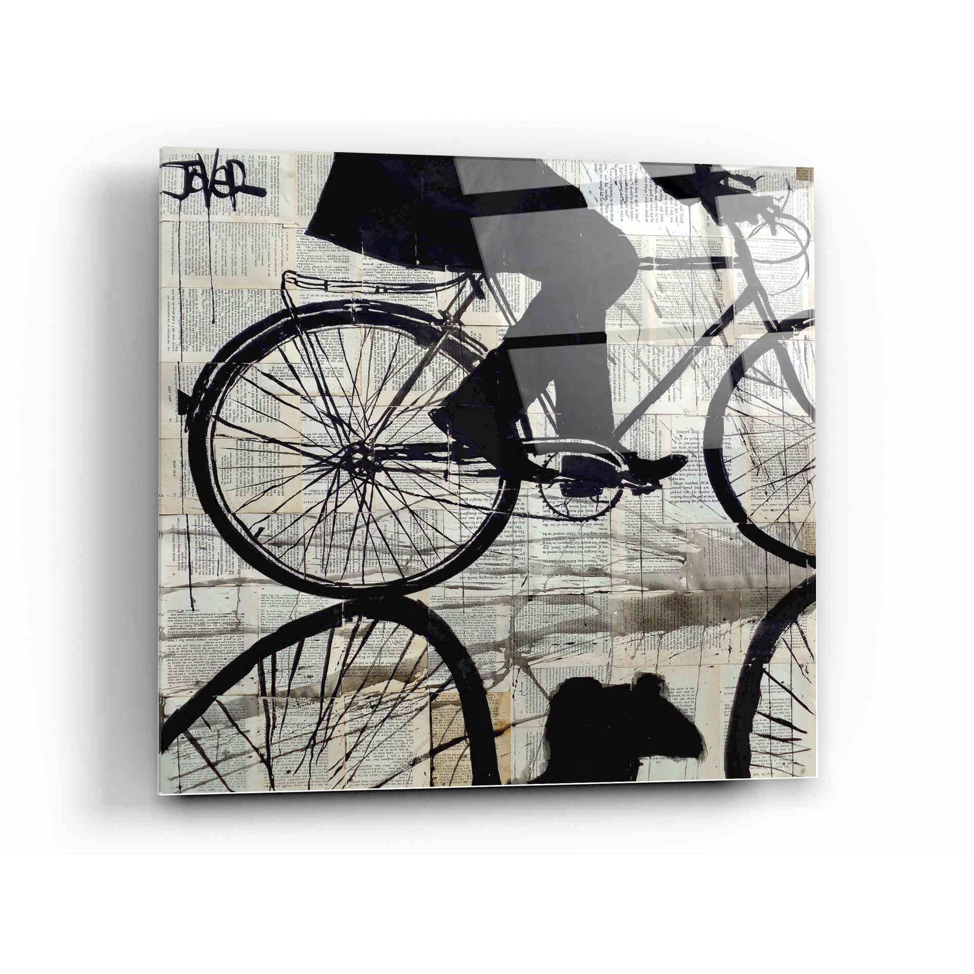 Epic Art 'Ride' by Loui Jover, Acrylic Glass Wall Art,12x12
