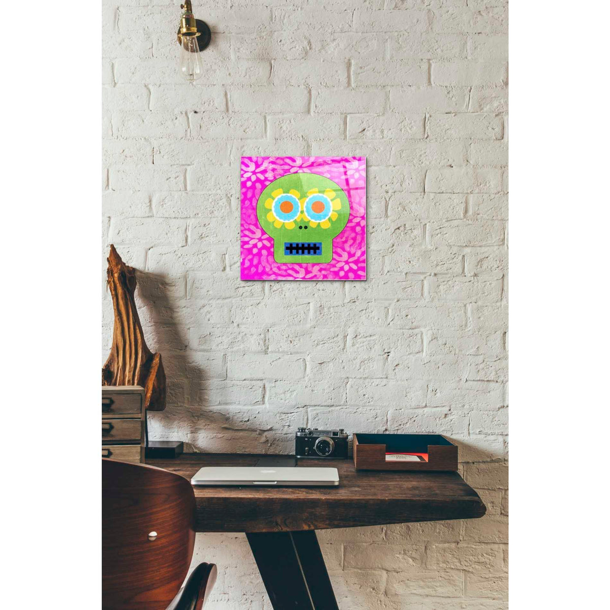 Epic Art 'Day Of The Dead I' by Linda Woods, Acrylic Glass Wall Art,12x12