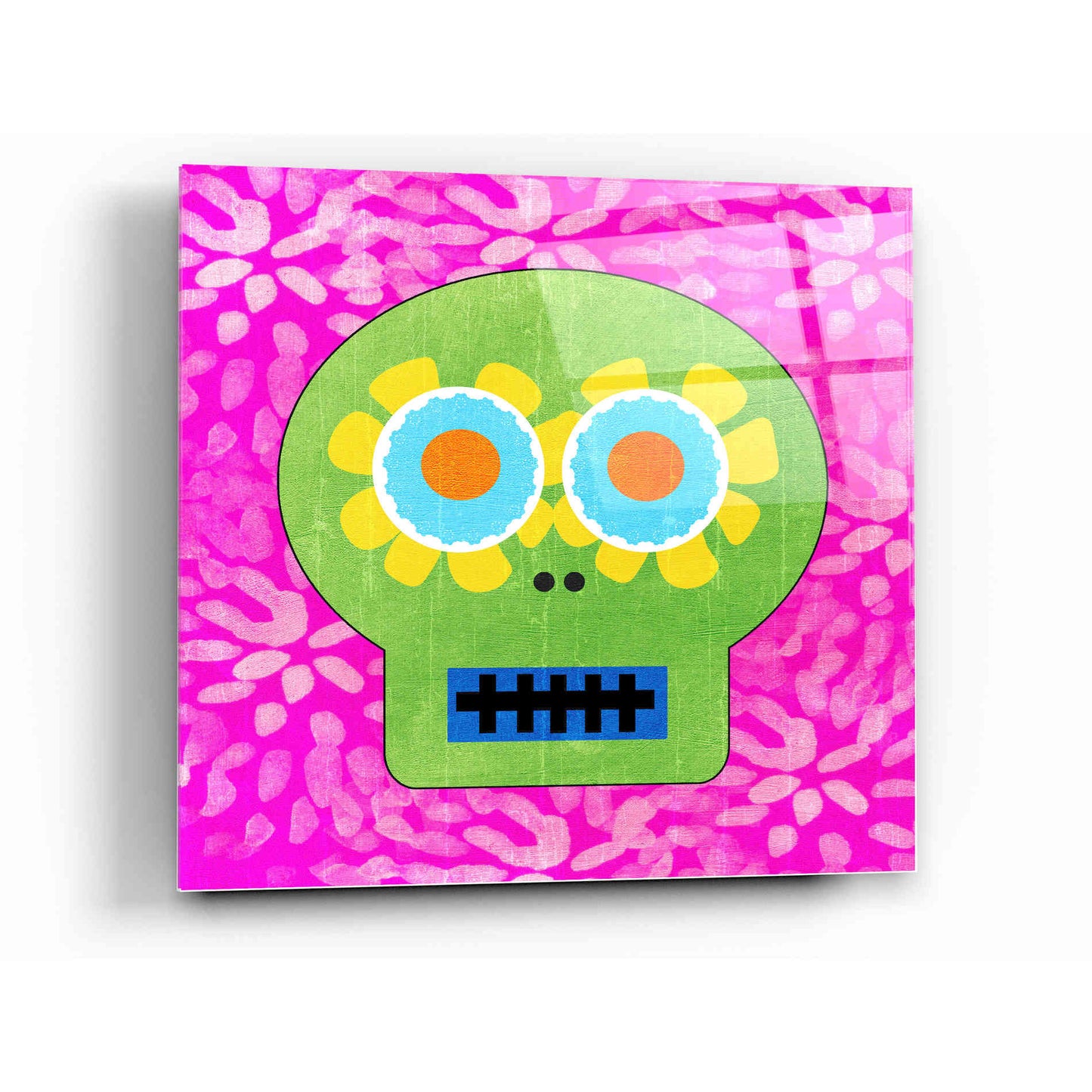 Epic Art 'Day Of The Dead I' by Linda Woods, Acrylic Glass Wall Art,12x12