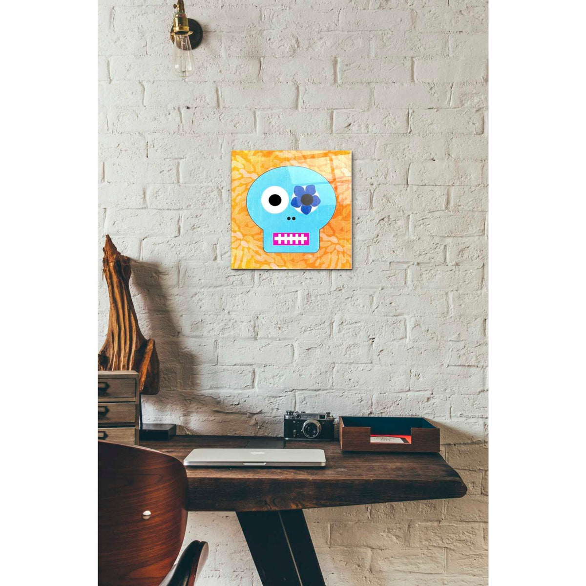 Epic Art 'Day Of The Dead III' by Linda Woods, Acrylic Glass Wall Art,12x12