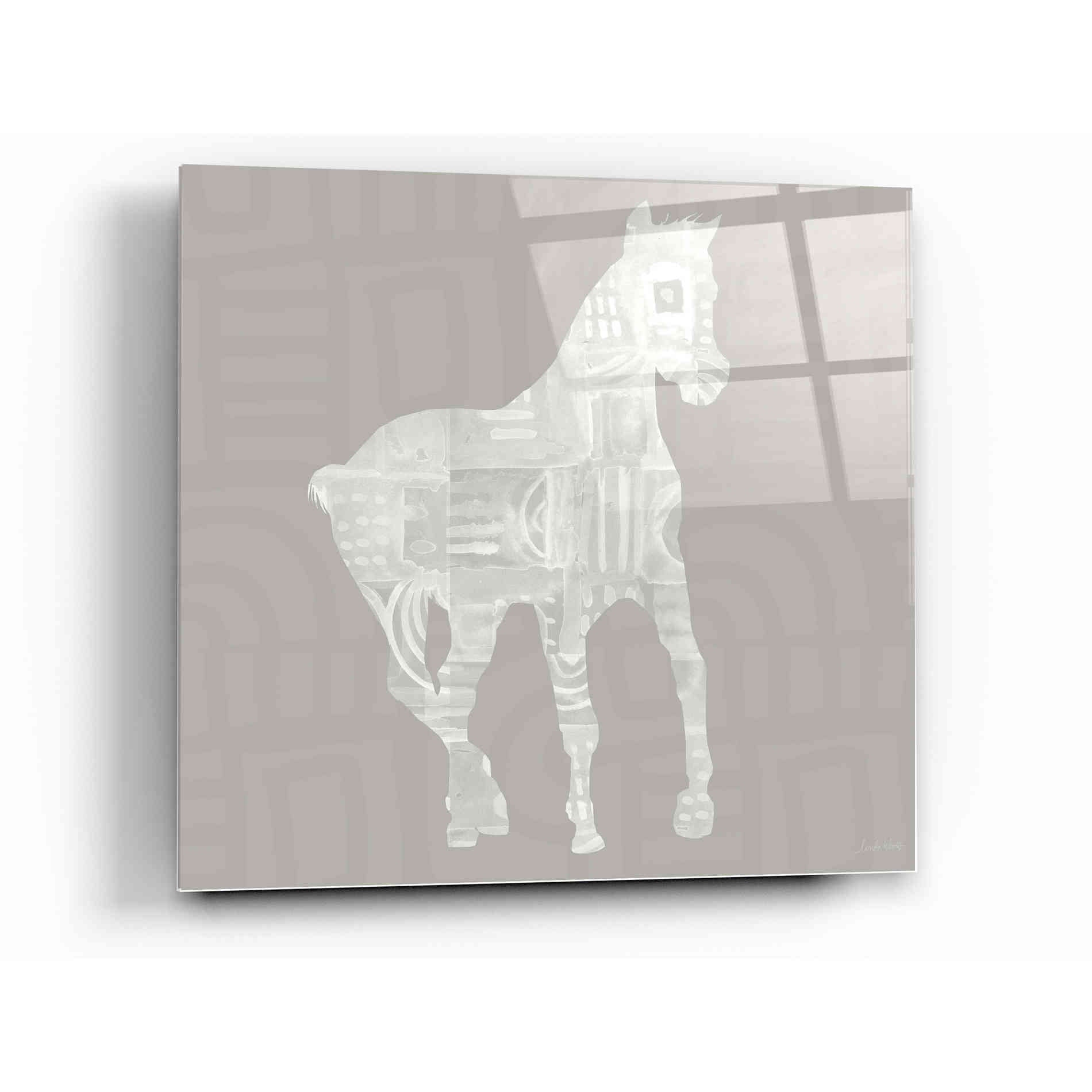 Epic Art 'Modern Farm Horse III' by Linda Woods, Acrylic Glass Wall Art,12x12