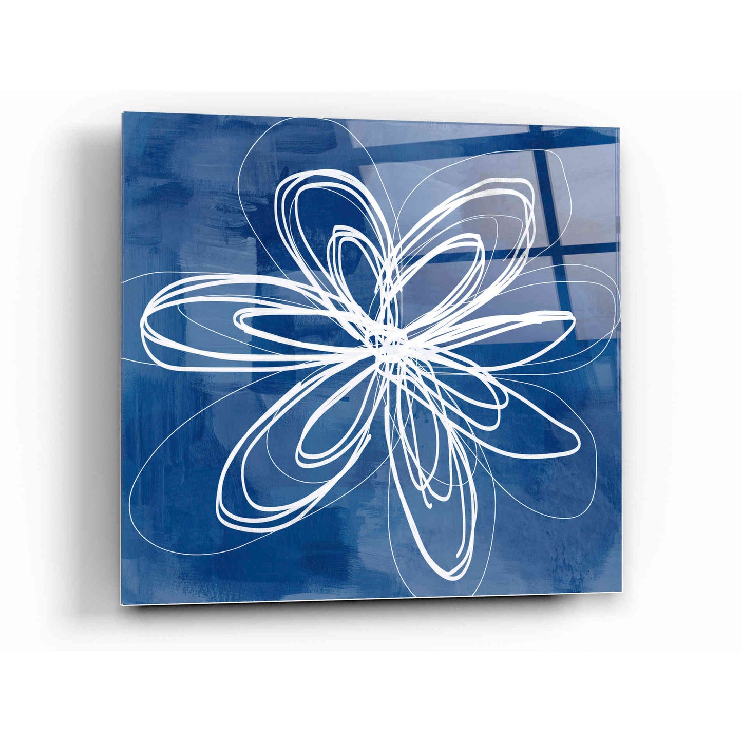 Epic Art 'Painted Sky Flower' by Linda Woods, Acrylic Glass Wall Art,12x12