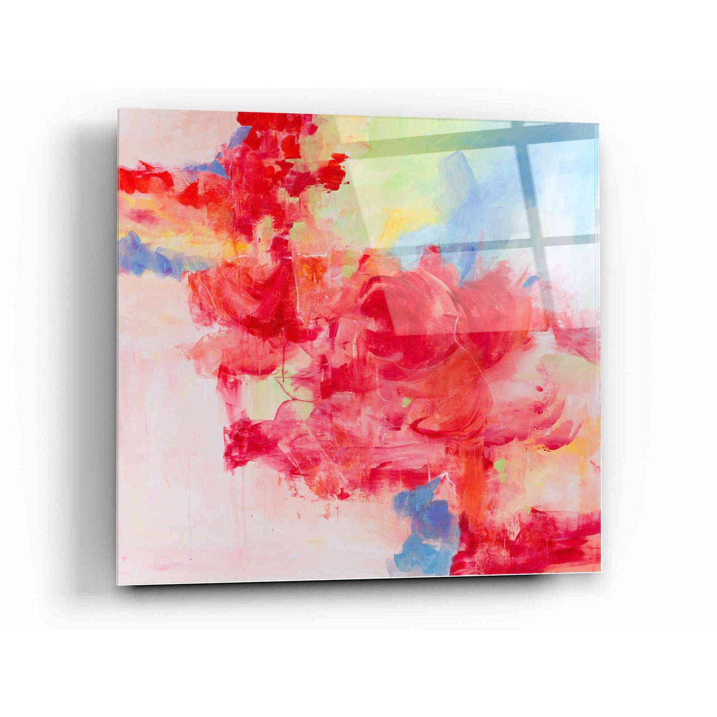 Epic Art 'Red Rhapsody' by Anne Waters, Acrylic Glass Wall Art,12x12