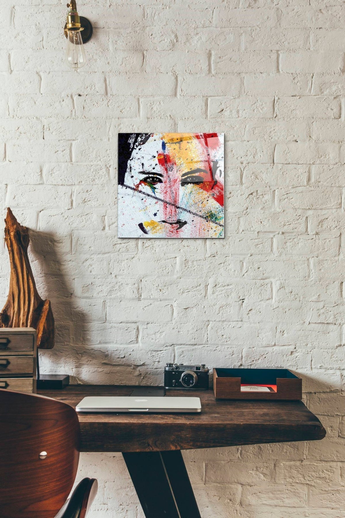 Epic Art 'Face Paint' by Karen Smith, Acrylic Glass Wall Art,12x12