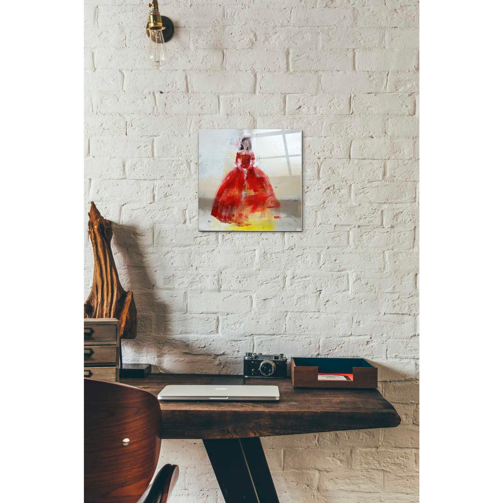 Epic Art 'Masquerade' by Oscar Alvarez Pardo, Acrylic Glass Wall Art,12x12