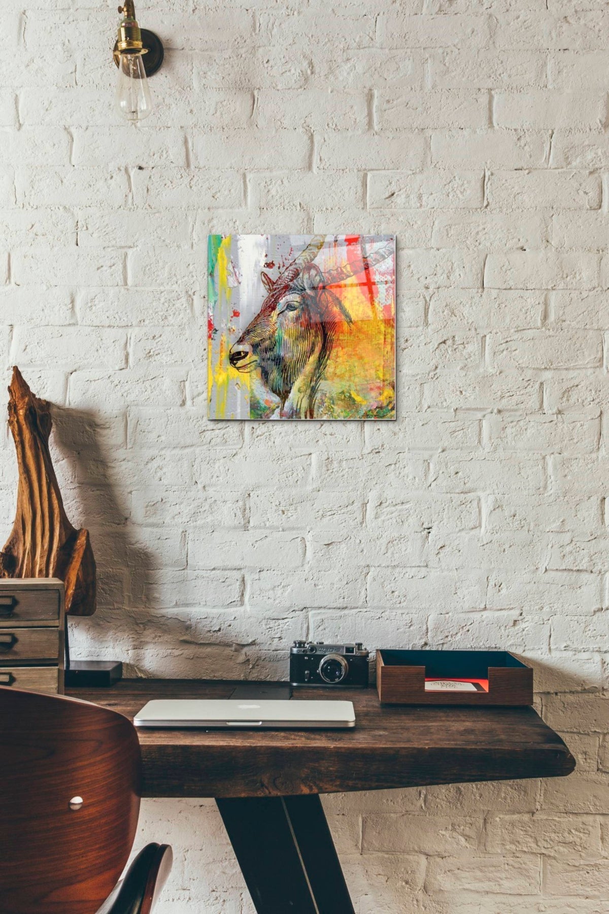 Epic Art 'Arty Beast 1' by Karen Smith, Acrylic Glass Wall Art,12x12