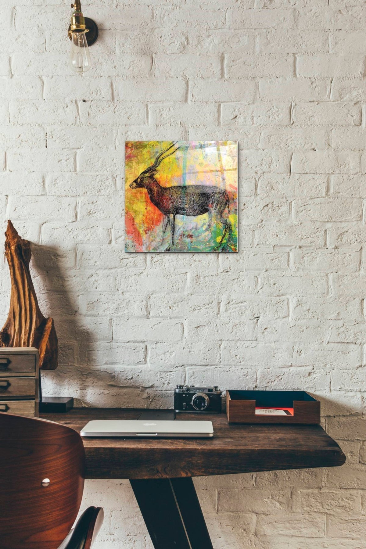Epic Art 'Arty Beast 2' by Karen Smith, Acrylic Glass Wall Art,12x12