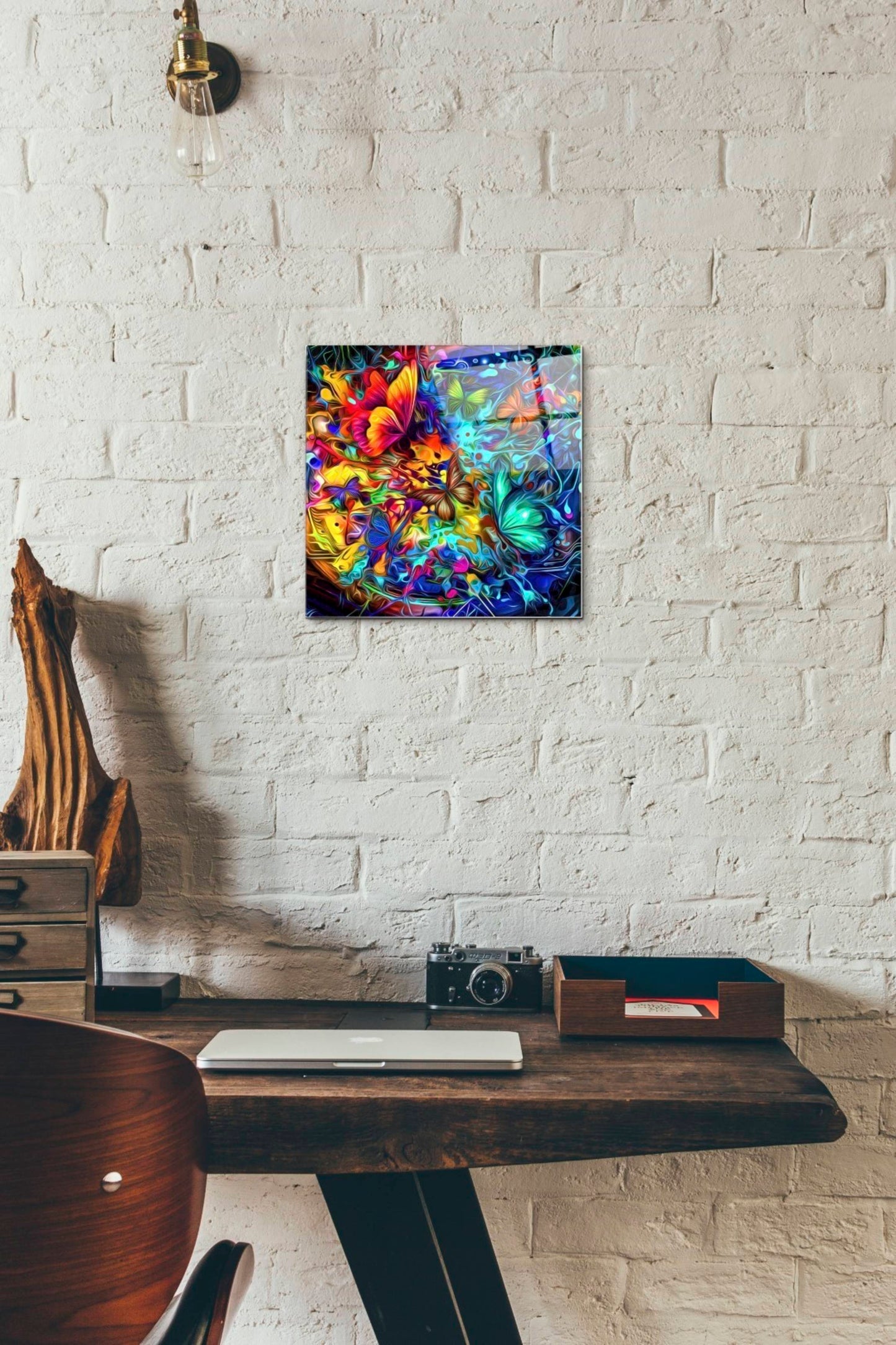 Epic Art 'Melting Pot' Acrylic Glass Wall Art,12x12