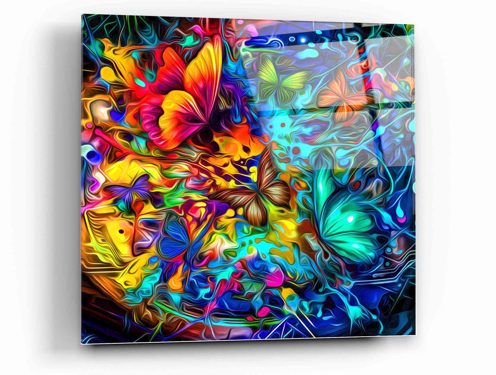 Epic Art 'Melting Pot' Acrylic Glass Wall Art,12x12