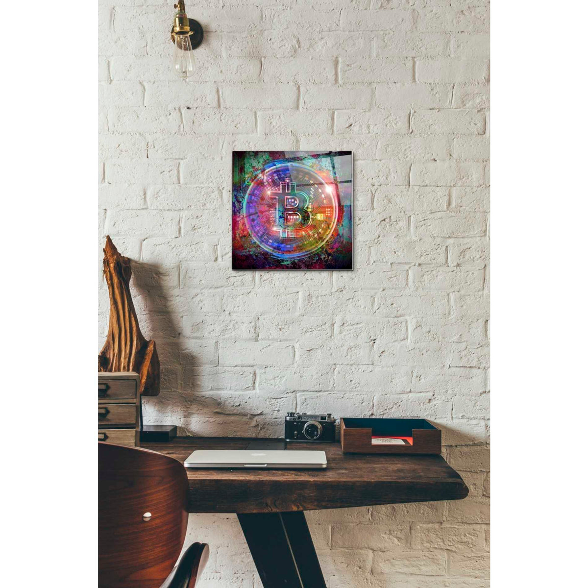 Epic Art 'Bitcoin Wallet' Acrylic Glass Wall Art,12x12