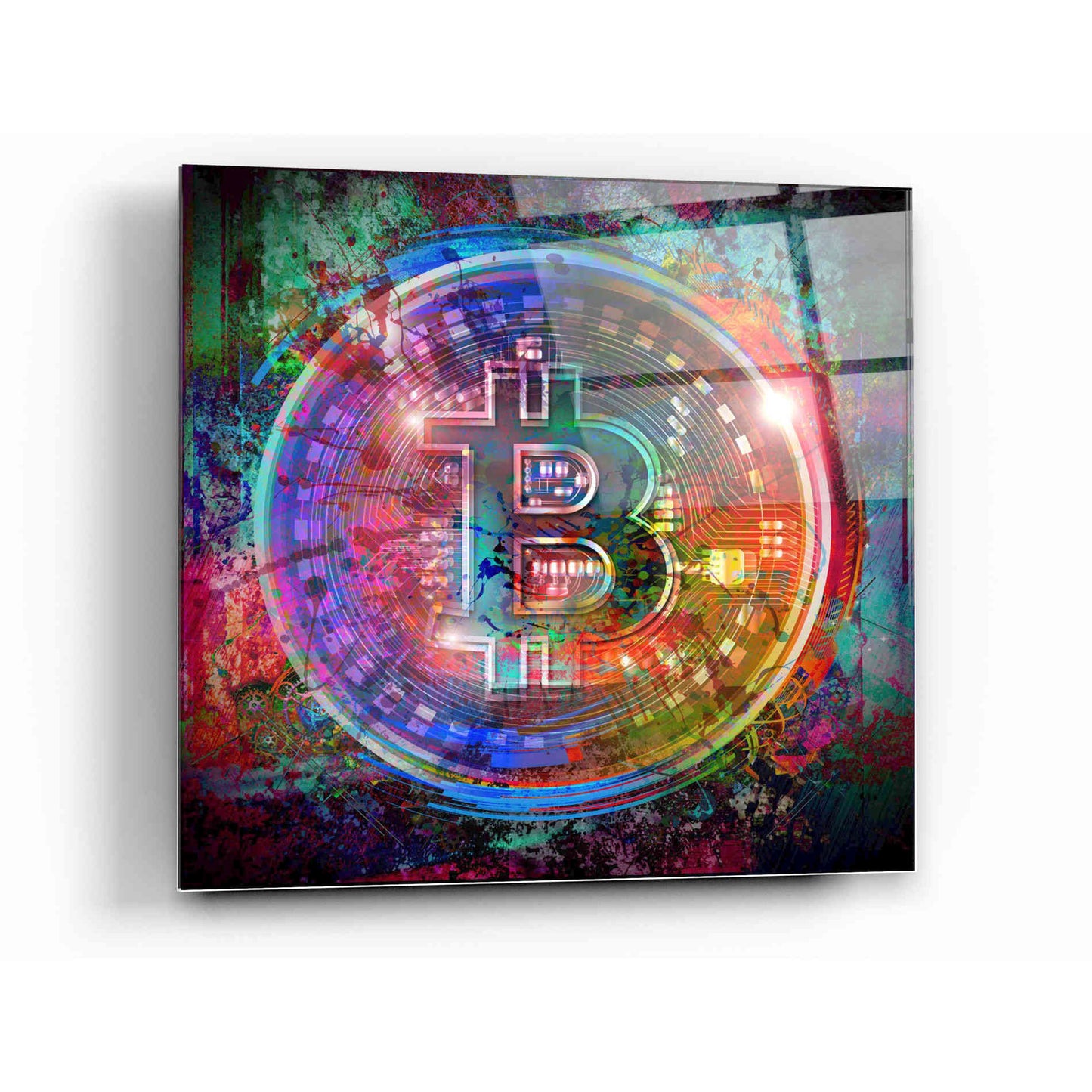Epic Art 'Bitcoin Wallet' Acrylic Glass Wall Art,12x12