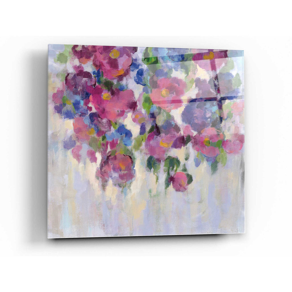 Epic Art 'Pink and Blue I' by Silvia Vassileva, Acrylic Glass Wall Art,12x12