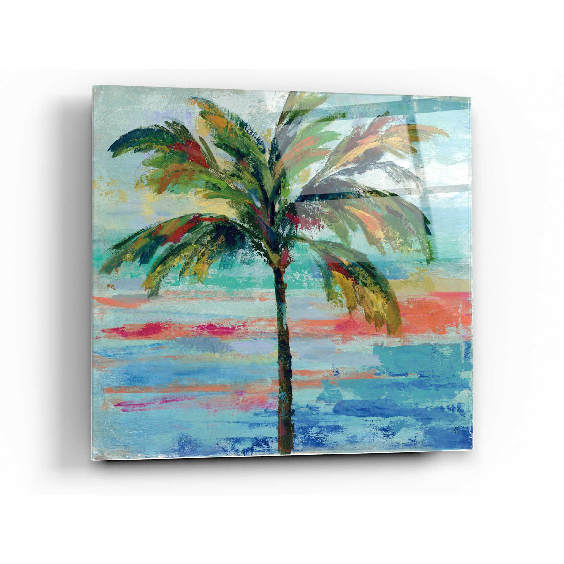 Epic Art 'California Palm II' by Silvia Vassileva, Acrylic Glass Wall Art,12x12