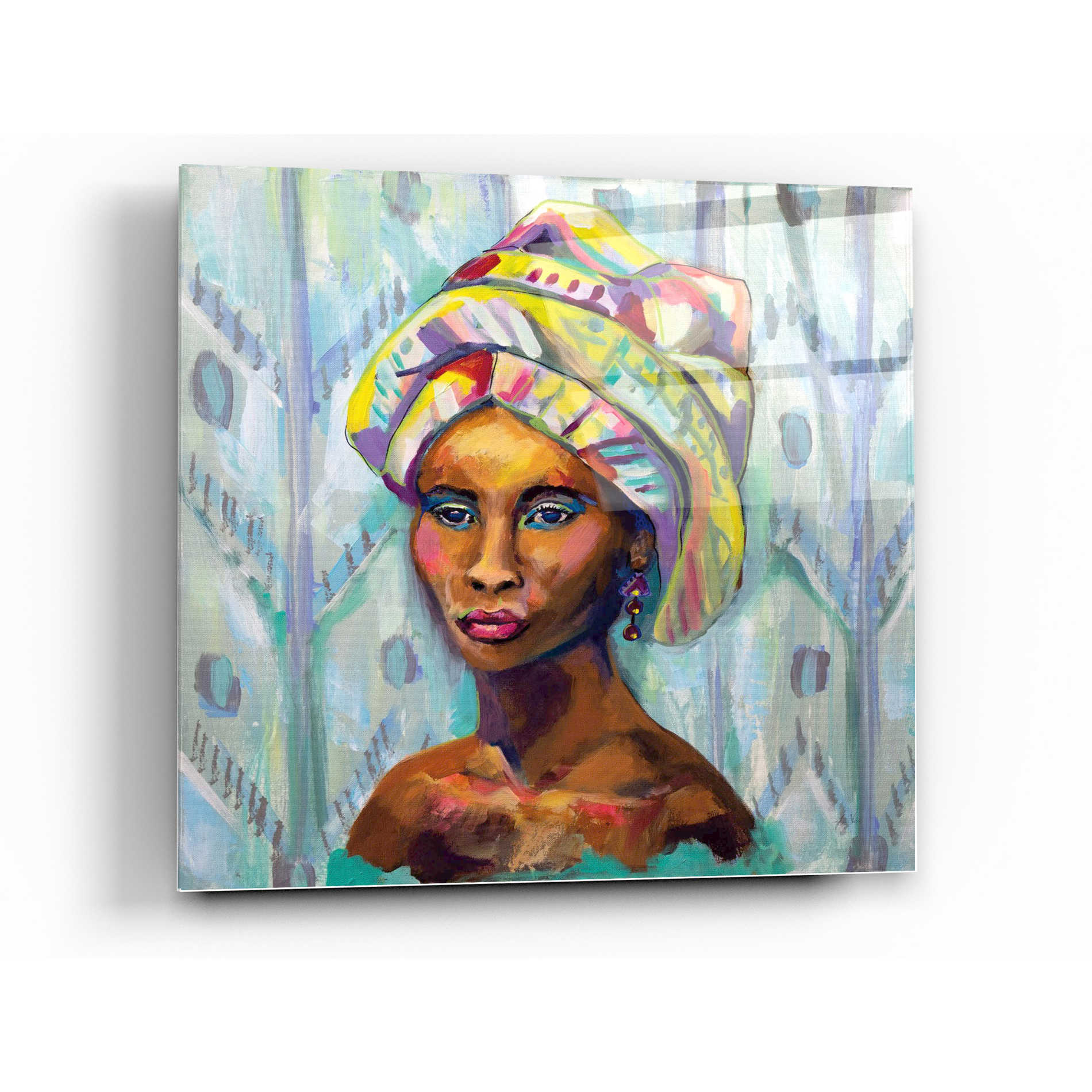 Epic Art 'Queen' by Jeanette Vertentes, Acrylic Glass Wall Art,12x12