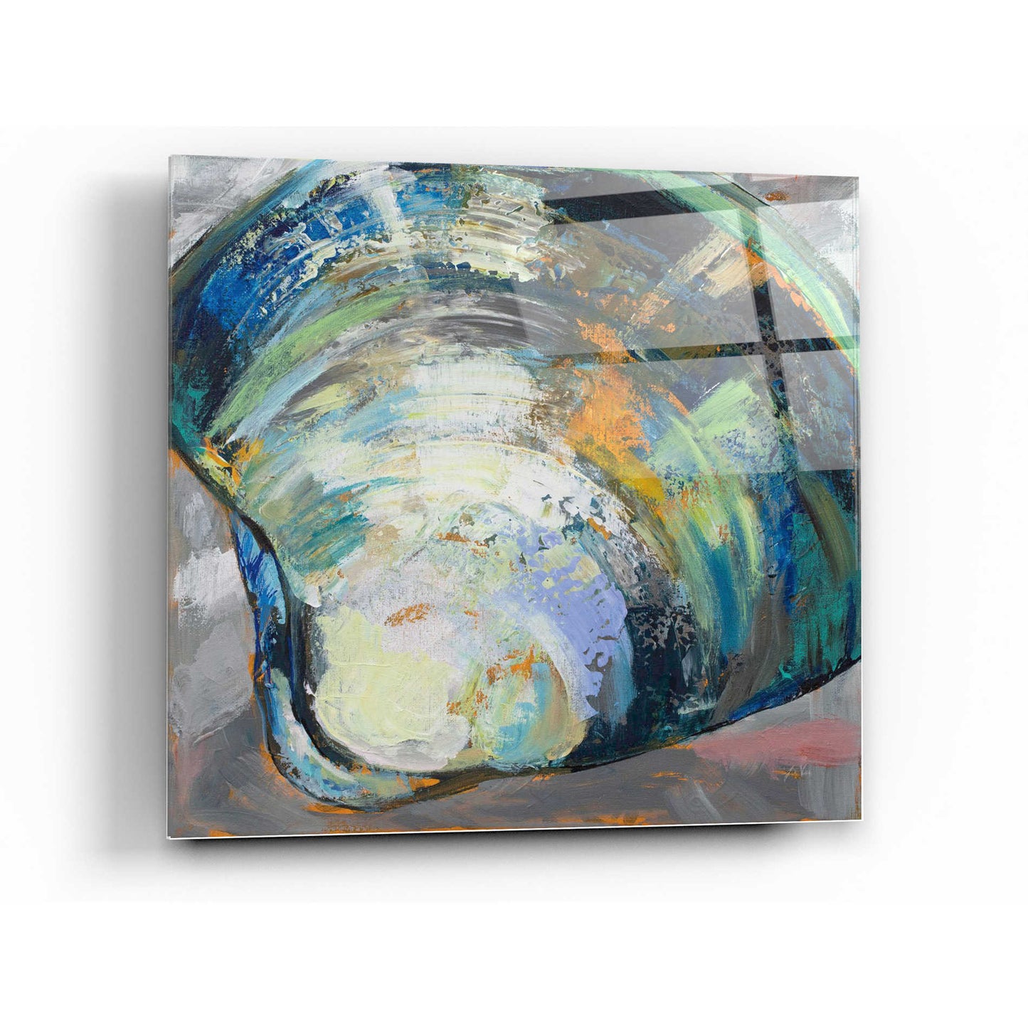 Epic Art 'Clamshell Two' by Jeanette Vertentes, Acrylic Glass Wall Art,12x12