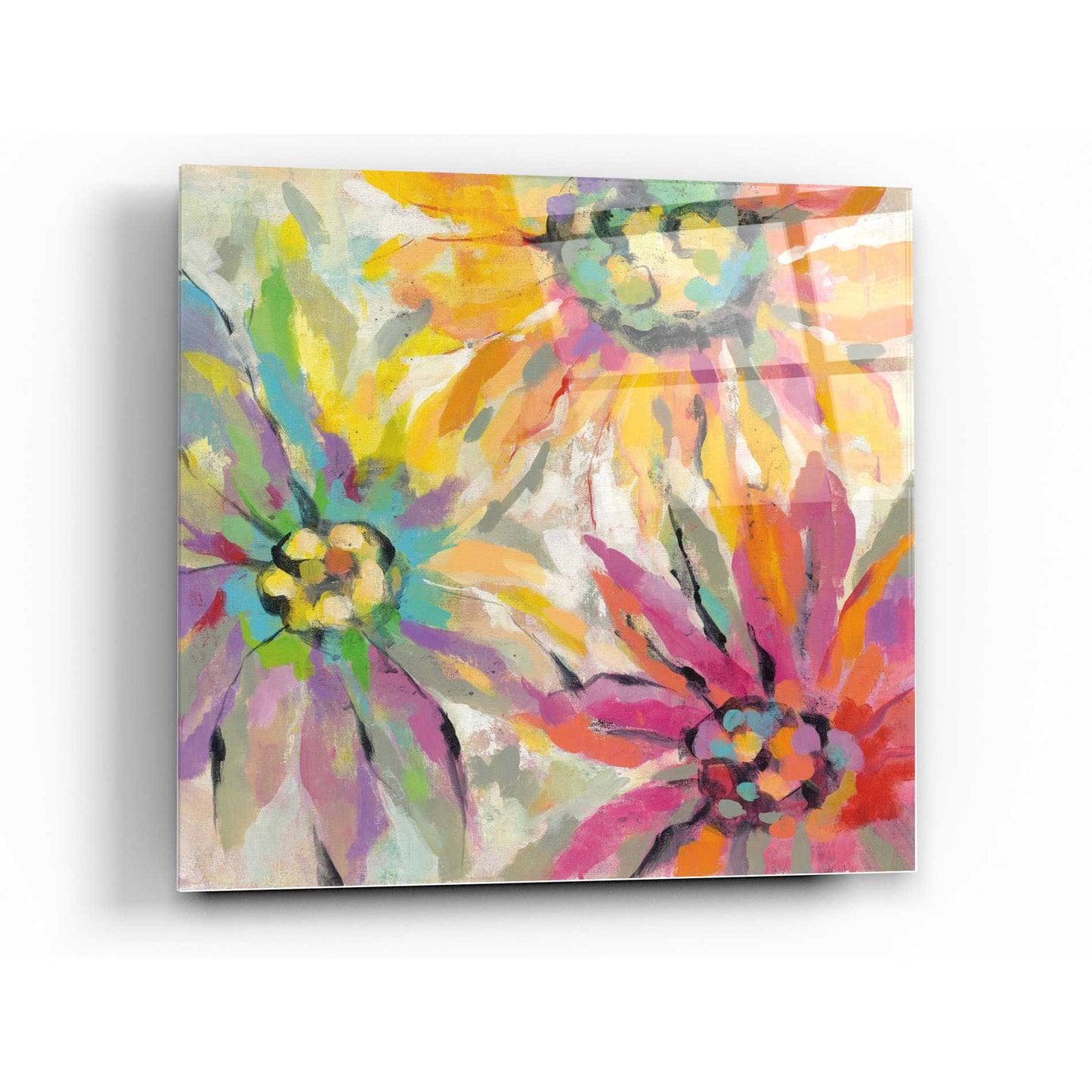 Epic Art 'Abstracted Petals I' by Silvia Vassileva, Acrylic Glass Wall Art,12x12