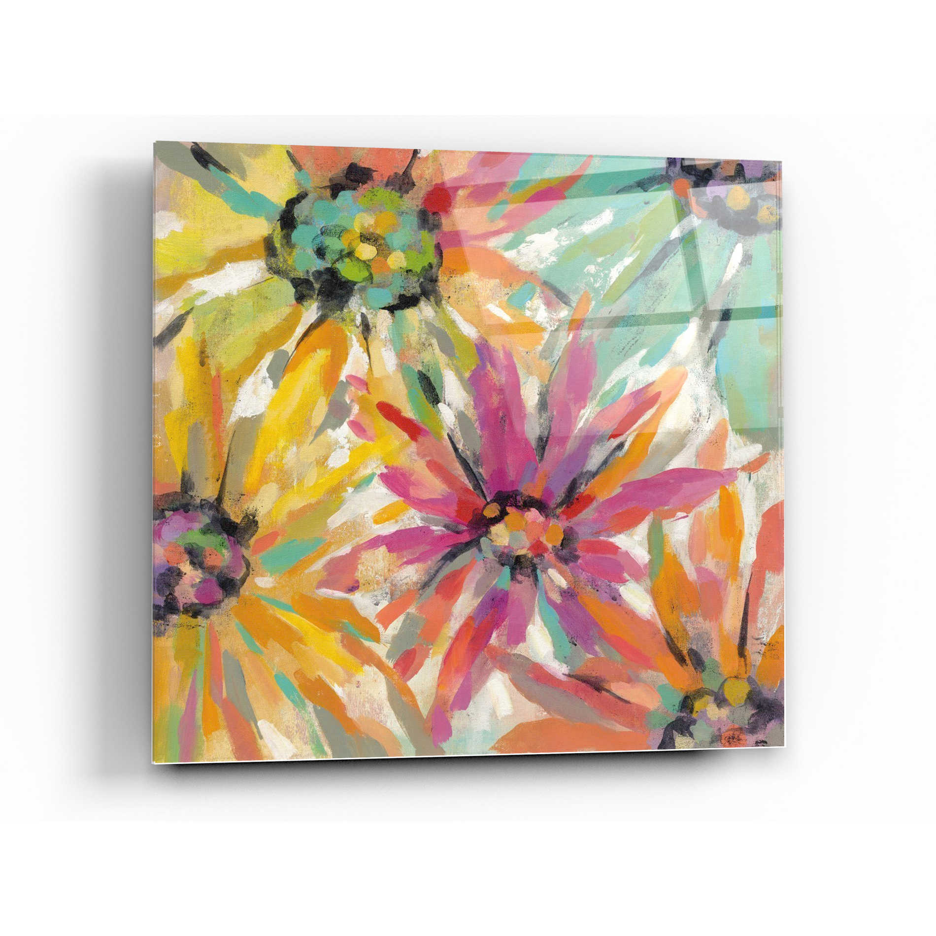 Epic Art 'Abstracted Petals II' by Silvia Vassileva, Acrylic Glass Wall Art,12x12