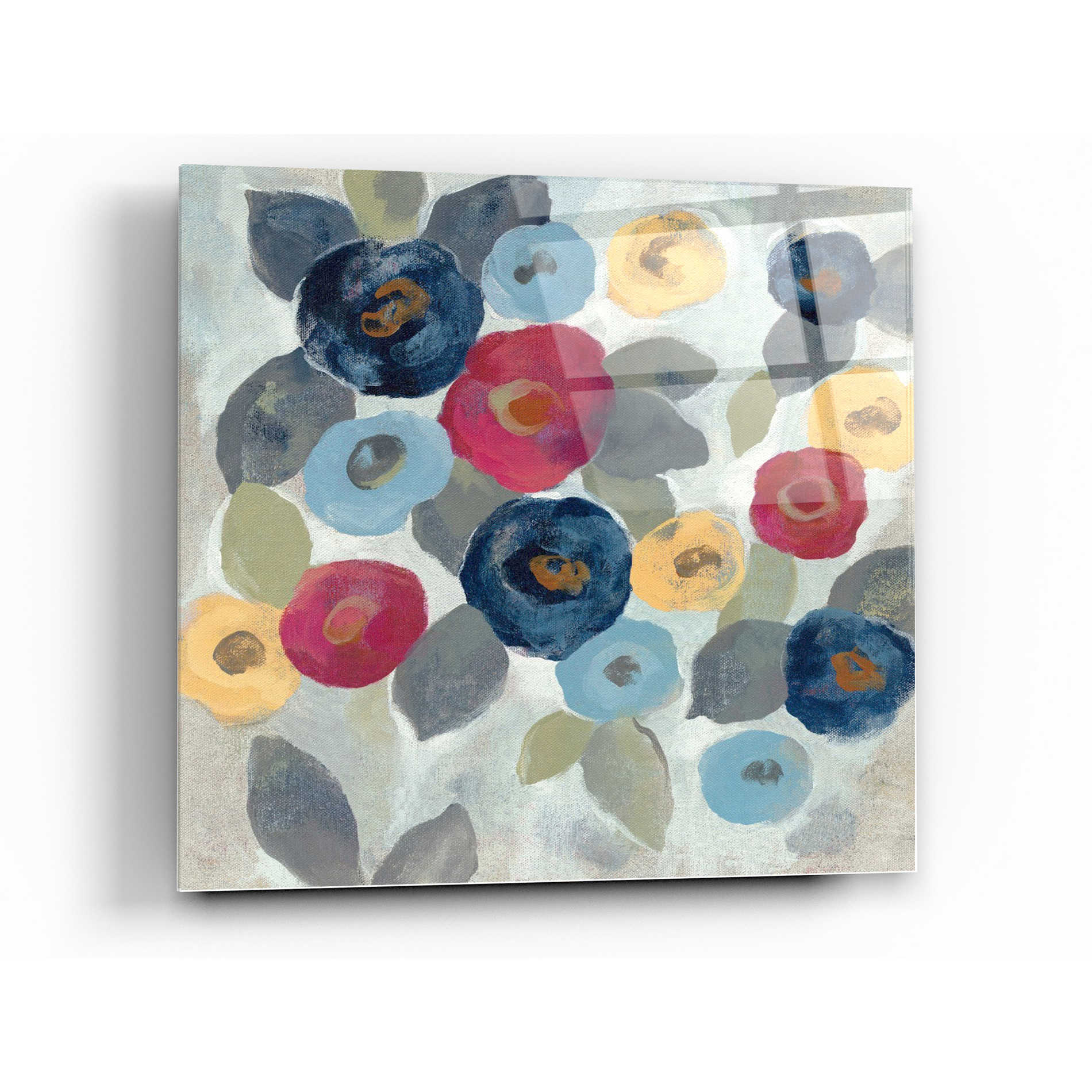 Epic Art 'Winter Flowers III' by Silvia Vassileva, Acrylic Glass Wall Art,12x12