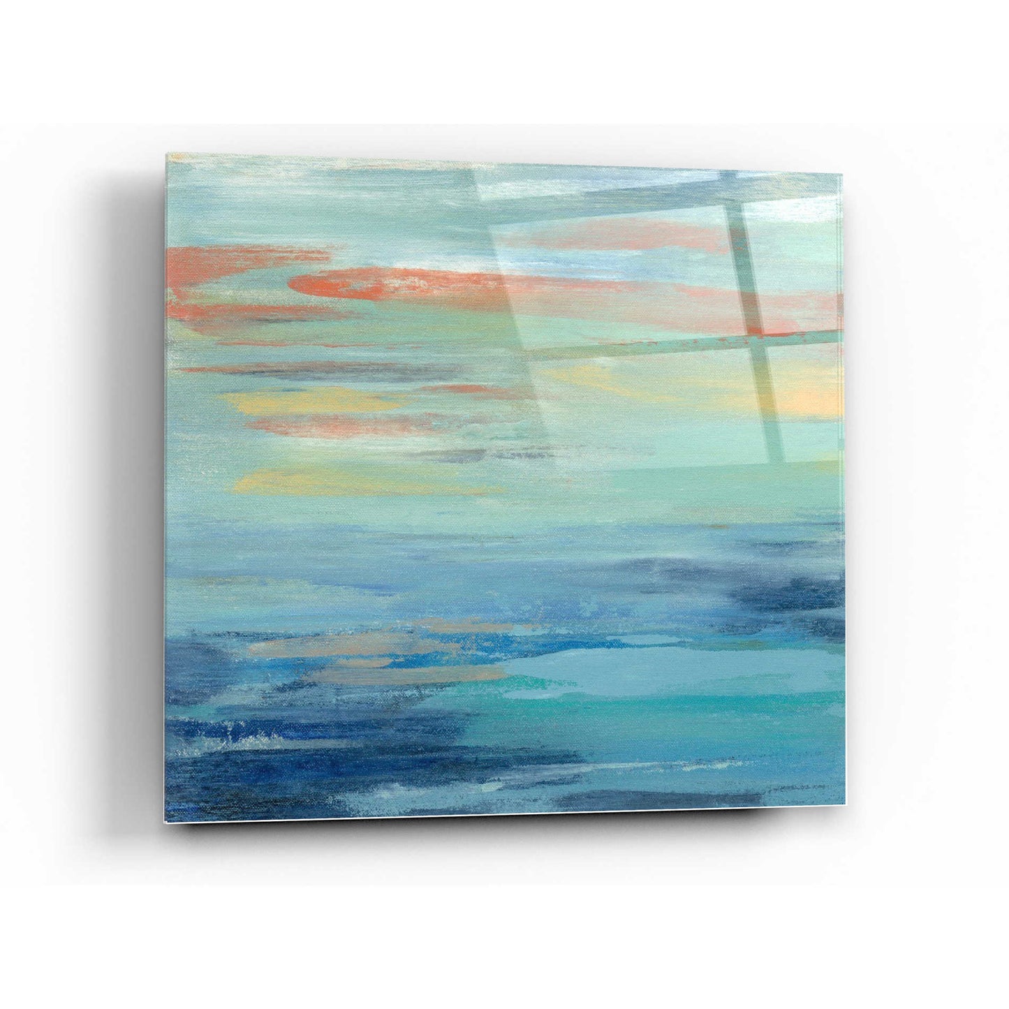 Epic Art 'Sunset Beach I' by Silvia Vassileva, Acrylic Glass Wall Art,12x12