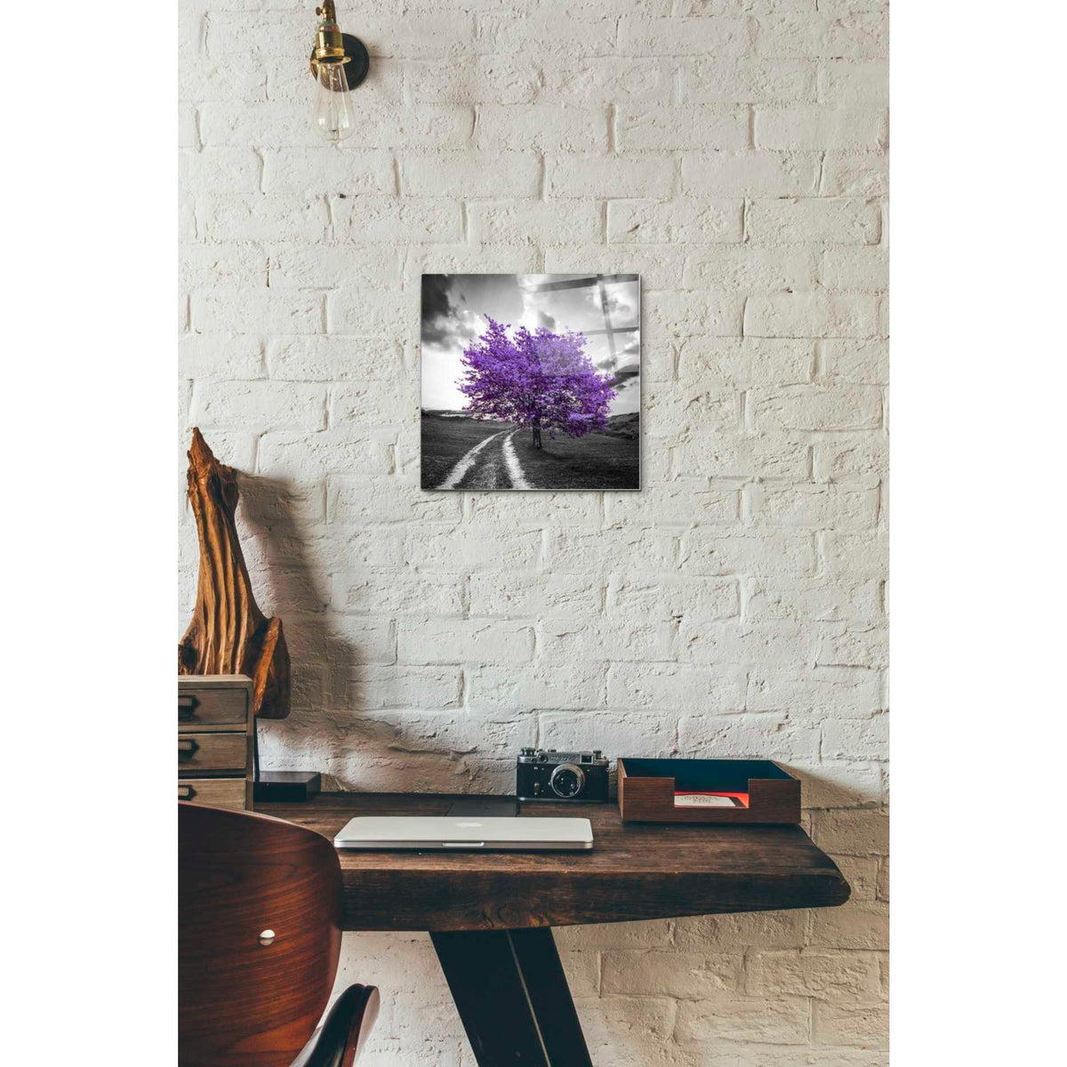 Epic Art 'Vibrant Tree Series: Amethyst' Acrylic Glass Wall Art,12x12