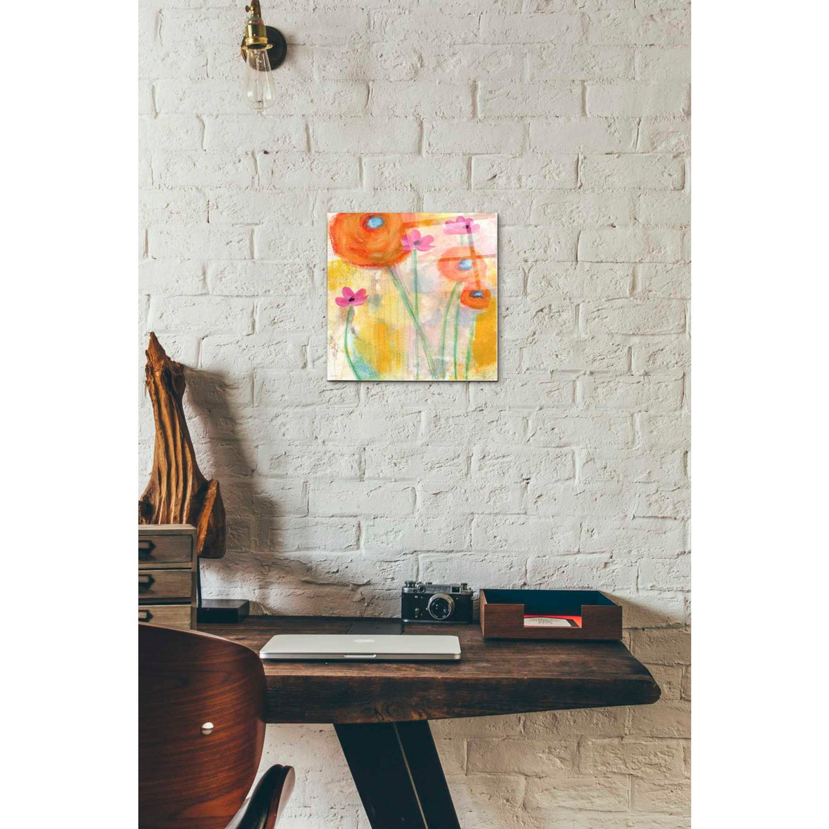 Epic Art 'With The Breeze' by Linda Woods, Acrylic Glass Wall Art,12x12