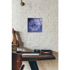 Epic Art 'Indigo Mandala' by Linda Woods, Acrylic Glass Wall Art,12x12