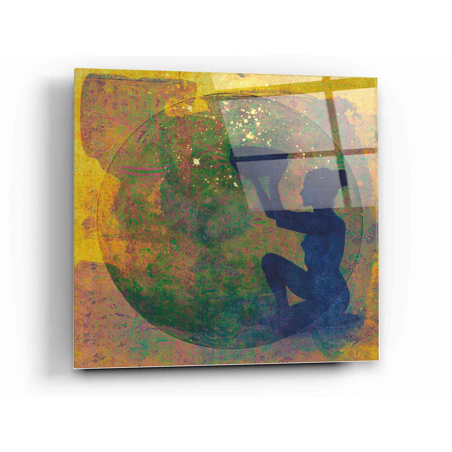 Epic Art 'Vessel of Cosmic Creativity' by Elena Ray Acrylic Glass Wall Art,12x12