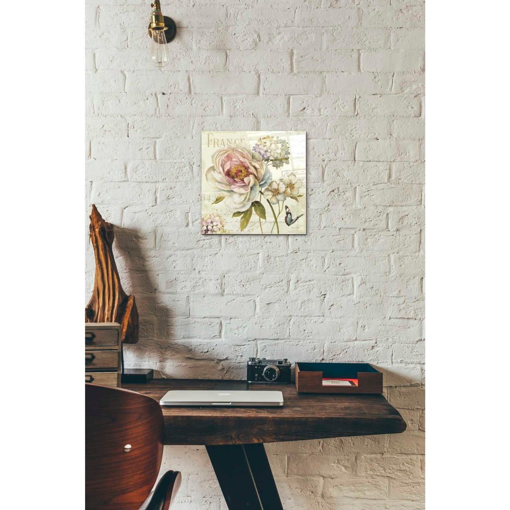 Epic Art 'Marche de Fleurs III' by Lisa Audit, Acrylic Glass Wall Art,12x12