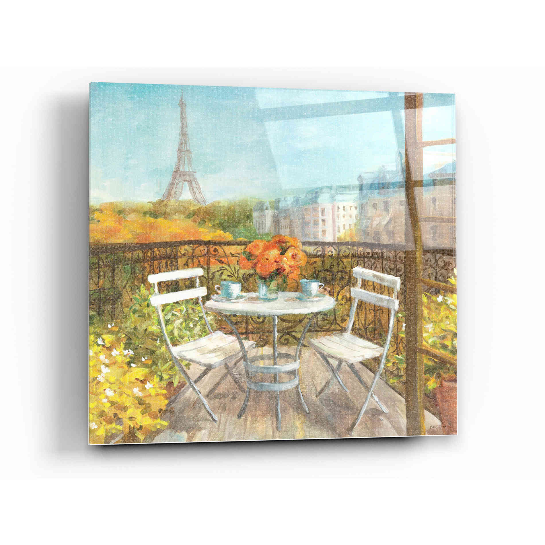 Epic Art 'September In Paris' by Danhui Nai, Acrylic Glass Wall Art,12x12