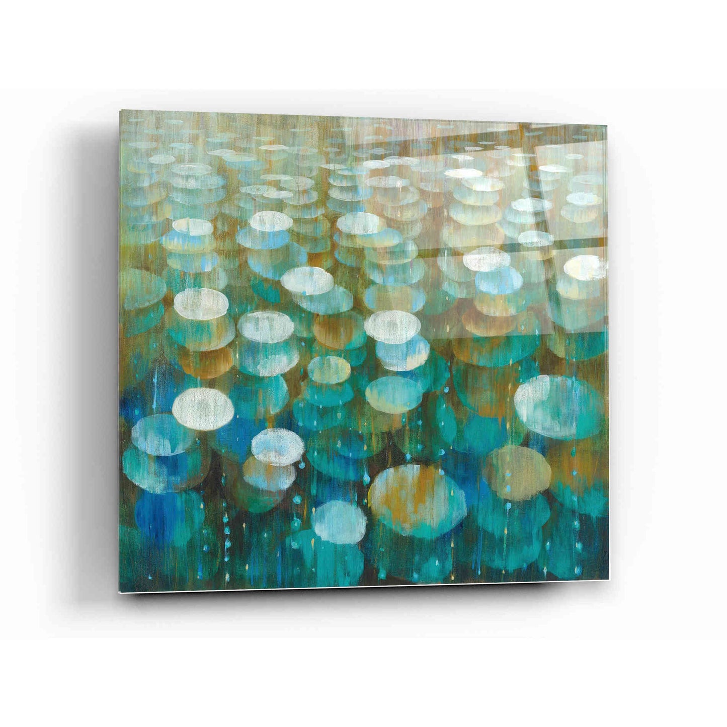 Epic Art 'Rain Drops' by Danhui Nai, Acrylic Glass Wall Art,12x12