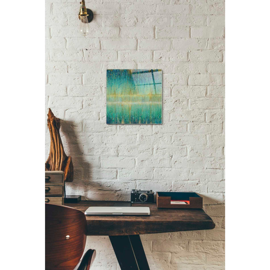 Epic Art 'Rain Abstract I' by Danhui Nai, Acrylic Glass Wall Art,12x12