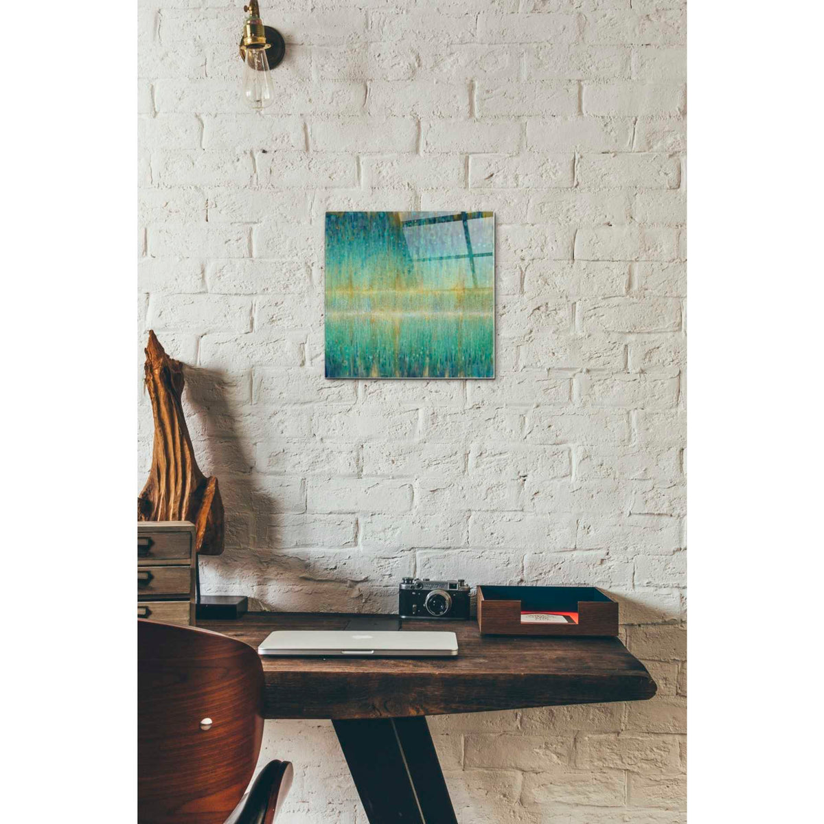 Epic Art 'Rain Abstract I' by Danhui Nai, Acrylic Glass Wall Art,12x12