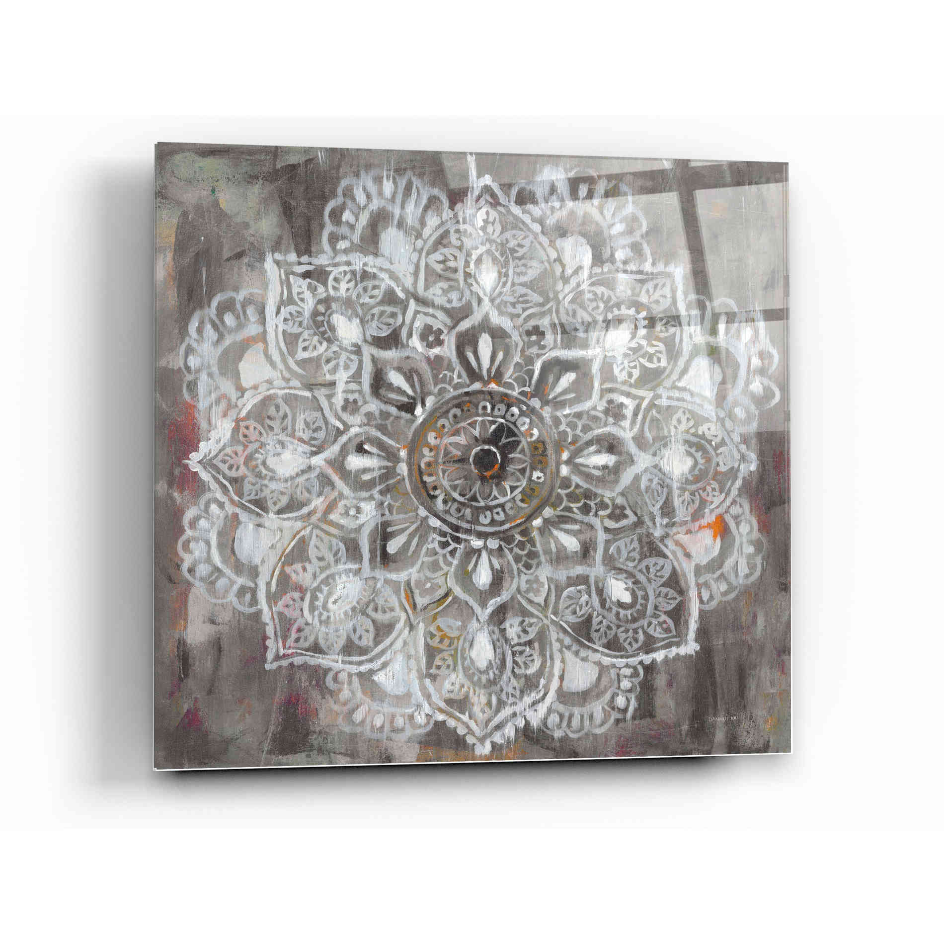 Epic Art 'Mandala In Neutral II' by Danhui Nai, Acrylic Glass Wall Art,12x12