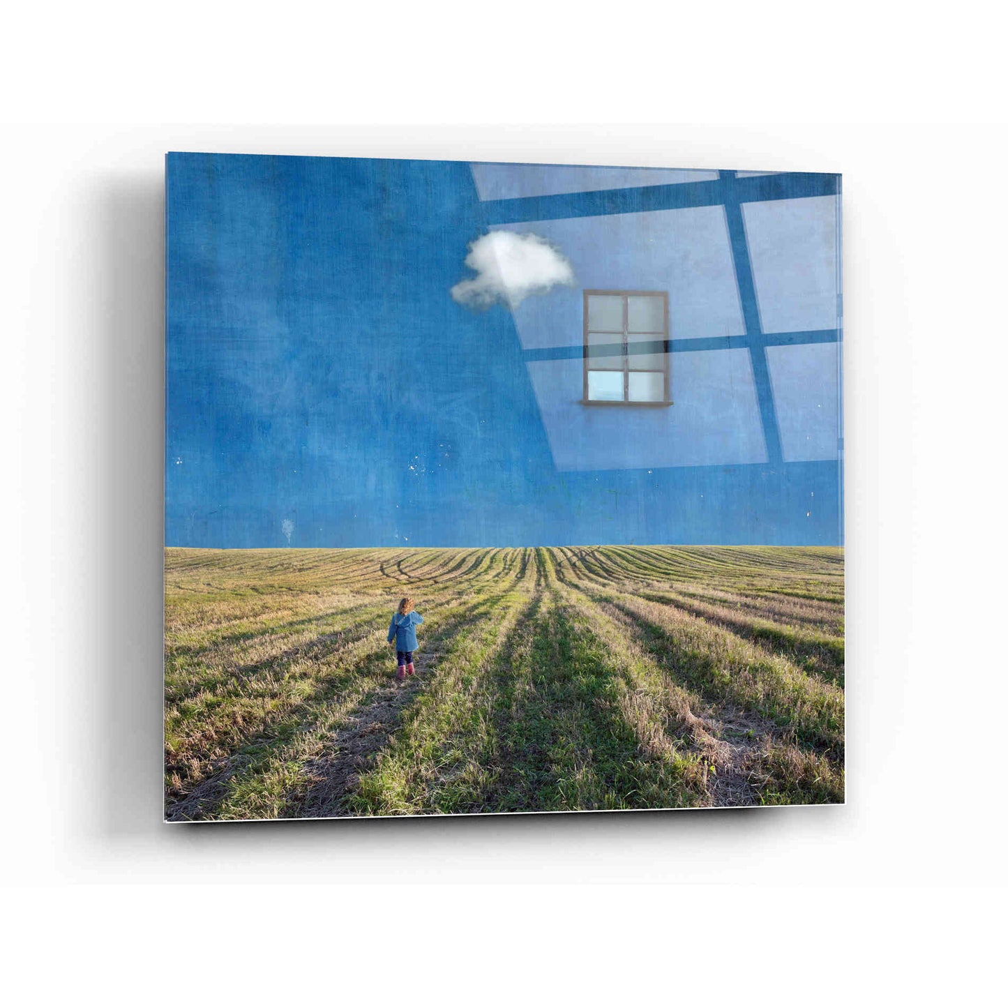 Epic Art 'Big Blue' by Dariusz Klimczak, Acrylic Glass Wall Art,12x12